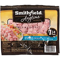 Smithfield Anytime Favorites Hickory Smoked Cubed Ham - 16 Oz - Image 2