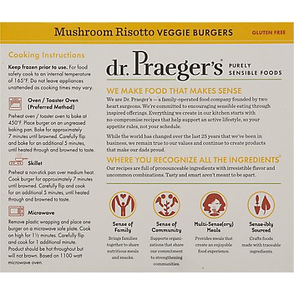 Dr. Praeger Burger Veg Mushroo - 10 Oz - Image 6