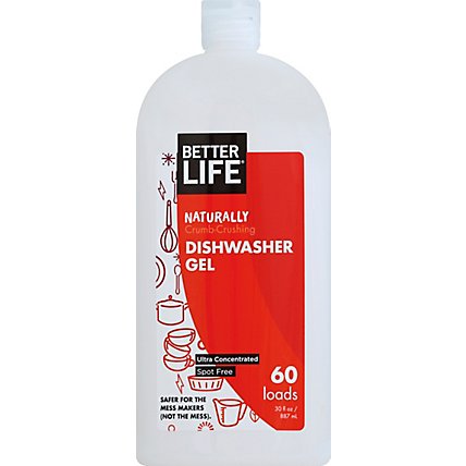 Better Life Dishwasher Gel Ultra Concentrated Naturally Bottle - 30 Fl. Oz. - Image 1