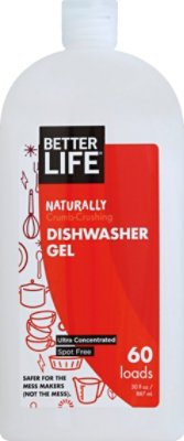 Better Life Dishwasher Gel Ultra Concentrated Naturally Bottle - 30 Fl. Oz. - Image 1