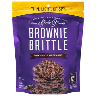 Sheila Gs Brownie Brittle Dark Chocolate Sea Salt - 5 Oz