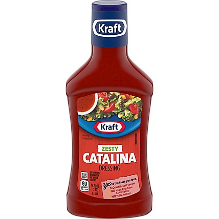 Kraft Zesty Catalina Salad Dressing Bottle - 16 Fl. Oz. - Image 3