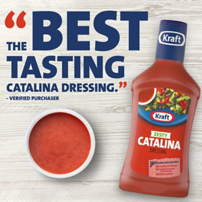 Kraft Zesty Catalina Salad Dressing Bottle - 16 Fl. Oz. - Image 4