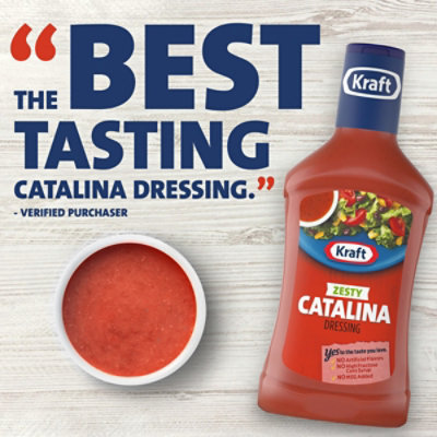 Kraft Zesty Catalina Salad Dressing Bottle - 16 Fl. Oz. - Image 5