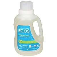 ECOS Laundry Detergent Liquid With Built In Fabric Softener 2X Lemongrass Jug - 50 Fl. Oz. - Image 1