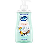 Dial Hand Soap Liquid With Moisturizer Antibacterial Coconut Water & Mango - 7.5 Fl. Oz.