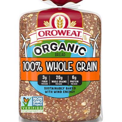 Oroweat Organic 100% Whole Grain Bread - 27 Oz