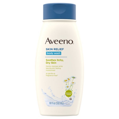 Aveeno Active Naturals Body Wash Skin Relief Gentle Scent Soothing Oat and Chamomile - 18 Fl. Oz.