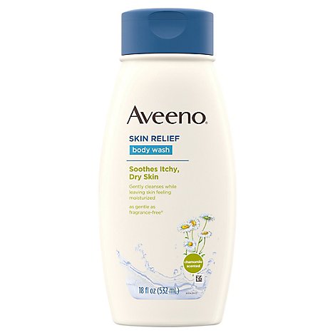 Aveeno Active Naturals Body Wash Skin Relief Gentle Scent Soothing Oat and Chamomile - 18 Fl. Oz.