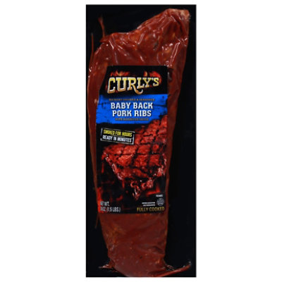 Curlys Baby Back Ribs W/ Bbq Sauce - 24 Oz - Image 3