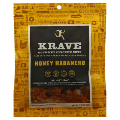 Krave Chicken Honey Habanero Bag 8count - 2.7 Oz