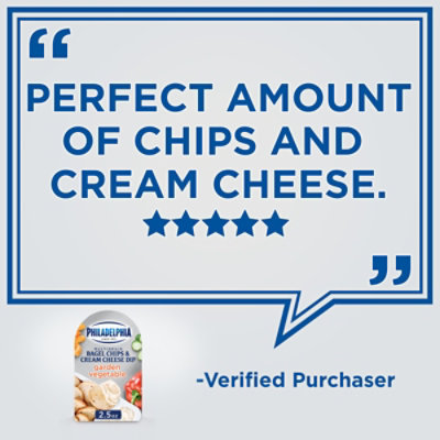 Philadelphia Multigrain Bagel Chips & Garden Vegetable Cream Cheese Dip - 2.5 Oz - Image 7