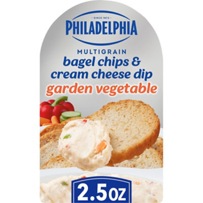 Philadelphia Bagel Chips & Cream Cheese Dip Multigrain Garden Vegetable - 2.5 Oz - Image 2