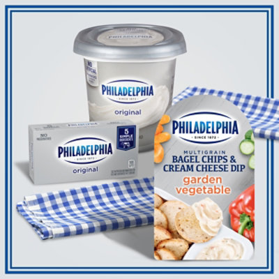 Philadelphia Multigrain Bagel Chips & Garden Vegetable Cream Cheese Dip - 2.5 Oz - Image 6