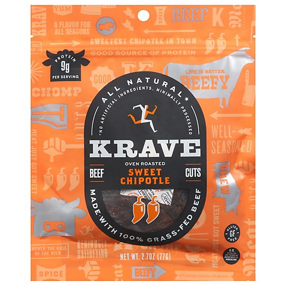 Krave Beef Jerky Sweet Chipotle - 2.7 Oz