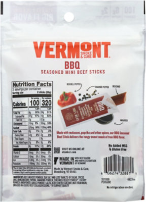 Vermont Smoke & Cure Bbq Beef Stick Go Pack - 3 Oz - Image 5