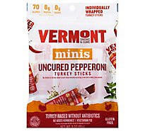 Vermont Smoke & Cure Uncured Pepperoni Turkey Sticks Go Pack - 3 Oz