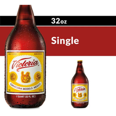 Victoria Mexican Lager Beer Bottle 4.0% ABV - 32 Fl. Oz. - Image 1