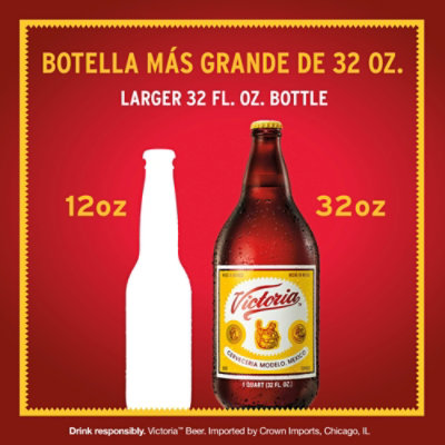 Victoria Mexican Lager Beer Bottle 4.0% ABV - 32 Fl. Oz. - Image 5