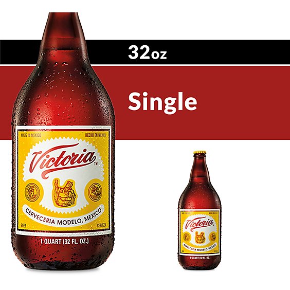 Victoria Mexican Lager Beer Bottle 4.0% ABV - 32 Fl. Oz.