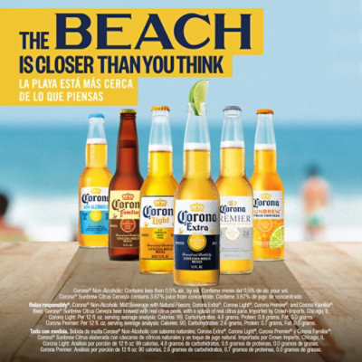 Corona Extra Coronita Beer Mexican Lager 4.6% ABV Bottles - 12-7 Fl. Oz. - Image 5
