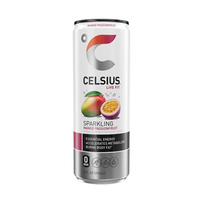 Celsius Energy Drink Sparkling Mango Passion Fruit - 12 Oz - Image 1