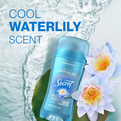 Secret Invisible Solid Antiperspirant and Deodorant Waterlily Scent - 2.6 Oz - Image 5