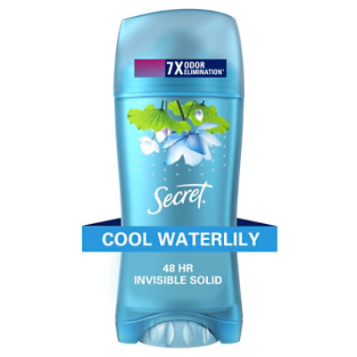 Secret Antiperspirant & Deodorant Invisible Solid Waterlily Scent - 2.6 Oz