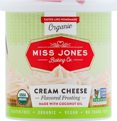 Miss Jones Baking Co Organic Frosting Cream Cheese - 11.29 Oz - Image 1
