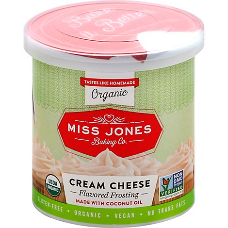 Miss Jones Baking Co Organic Frosting Cream Cheese - 11.29 Oz