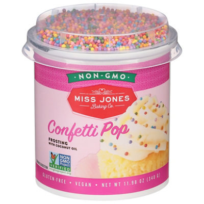 Miss Jones Baking Co Organic Frosting Confetti Pop - 11.98 Oz - Image 2