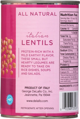 DeLallo Lentils - 14 Oz - Image 6