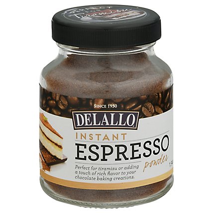 DeLallo Espresso Powder Instant Jar - 1.94 Oz - Image 1