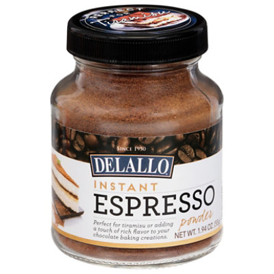 DeLallo Espresso Powder Instant Jar - 1.94 Oz - Image 2