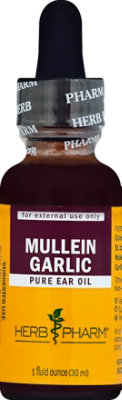 Herb Pharm Mullein Garlic Ear Oil - 1 Fl. Oz. - Image 1