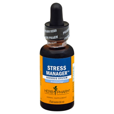 Herb Pharm Stress Manager Nervous System - 1 Fl. Oz. - Image 1