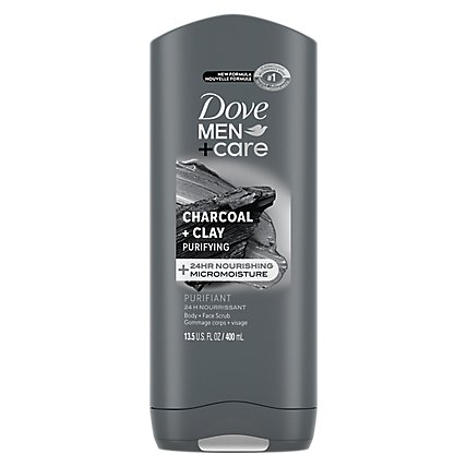 Dove Men+Care Body + Face Wash Elements Charcoal + Clay - 13.5 Fl. Oz. - Image 2