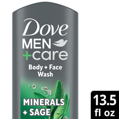 Dove Men+Care Body + Face Wash Elements Minerals + Sage - 13.5 Fl. Oz. - Image 1