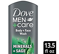 Dove Men+Care Body + Face Wash Elements Minerals + Sage - 13.5 Fl. Oz.
