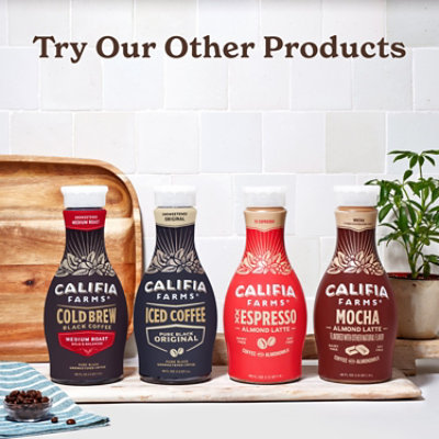 Califia Farms Pure Black Unsweetened Medium Roast Cold Brew Coffee 48 Fl. Oz. - Image 4