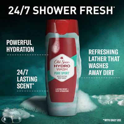 Old Spice Body Wash Hydro Pure Sport Plus - 16 Fl. Oz. - Image 3