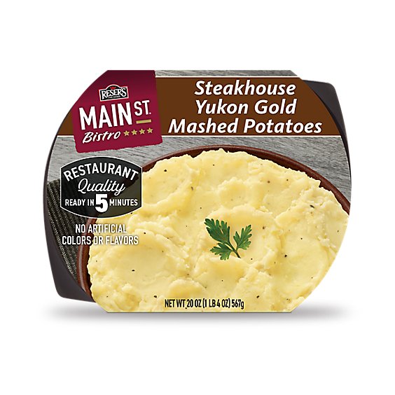 Resers Main St. Bistro Mashed Potatoes Yukon Gold Steakhouse - 20 Oz