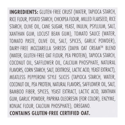Daiya Dairy Free Meatless Pepperoni Gluten Free Pizza - 16.7 Oz - Image 4