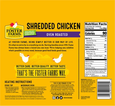 Foster Farms Chicken Breast Shredded - 12 Oz - Image 6