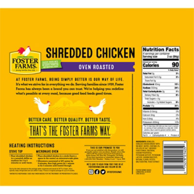 Foster Farms Chicken Breast Shredded - 12 Oz - Albertsons