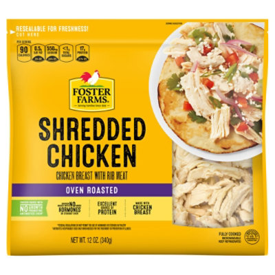 shredded foster chicken farms breast oz