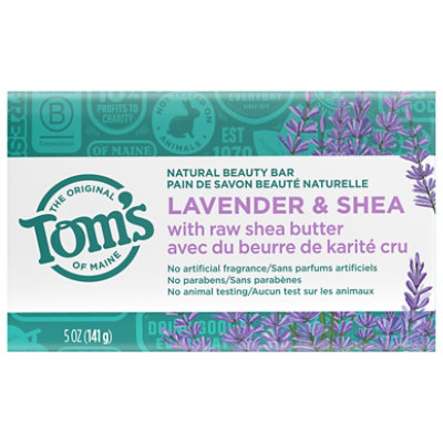 Toms of Maine Beauty Bar Soap Natural Lavender & Shea - 5 Oz - Image 2
