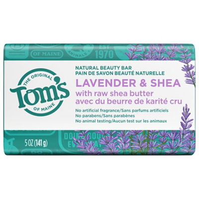 Toms of Maine Beauty Bar Soap Natural Lavender & Shea - 5 Oz - Image 1