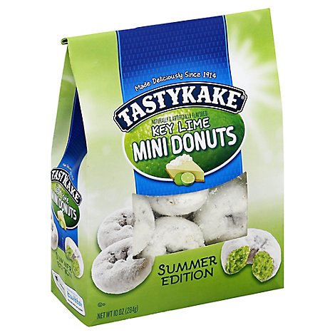 Tastykake Key Lime Bag Mini Donuts Summer Edition - 10 Oz