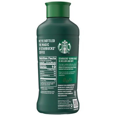 Starbucks Premium Unsweetened Blonde Roast Iced Coffee Beverage Bottle - 48 Fl. Oz. - Image 6